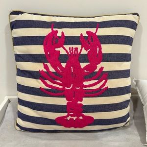 Pink lobster pillow